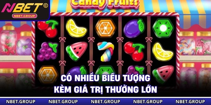Có nhiều biểu tượng kèm giá trị thưởng lớn